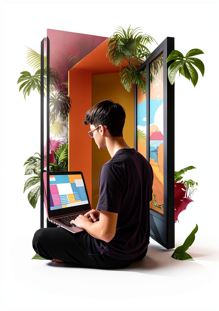 Quick Business Insights Kindle Edition displayed on a coffee‑shop table, with a smartphone, tablet, and Kindle side‑by‑side