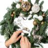 Worown Natural Pine Grapevine Wreath 12 Inch Round Decorative-3