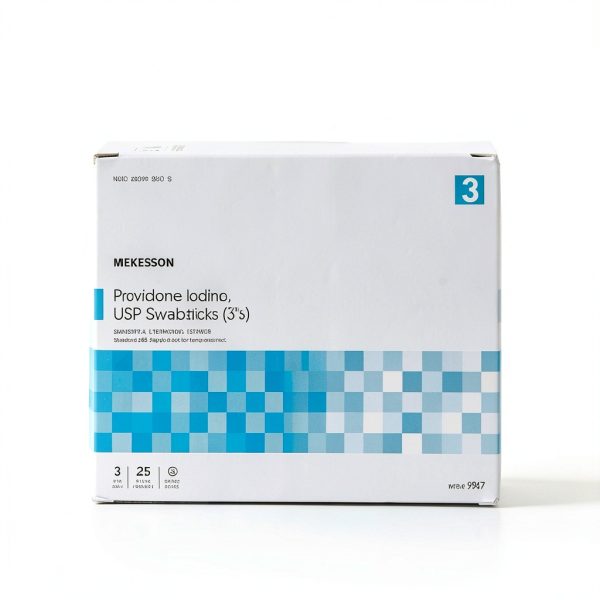 Povidone Iodine Swab 10% Sterile Single Use McKesson Applicator-1