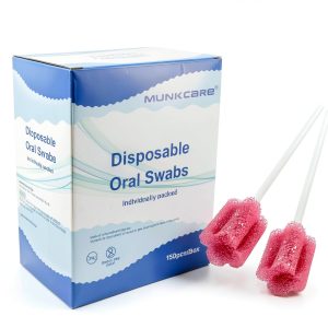 Oral Swab Munkcare Latex Free Sponge with Lemon Flavor 10 Count-0