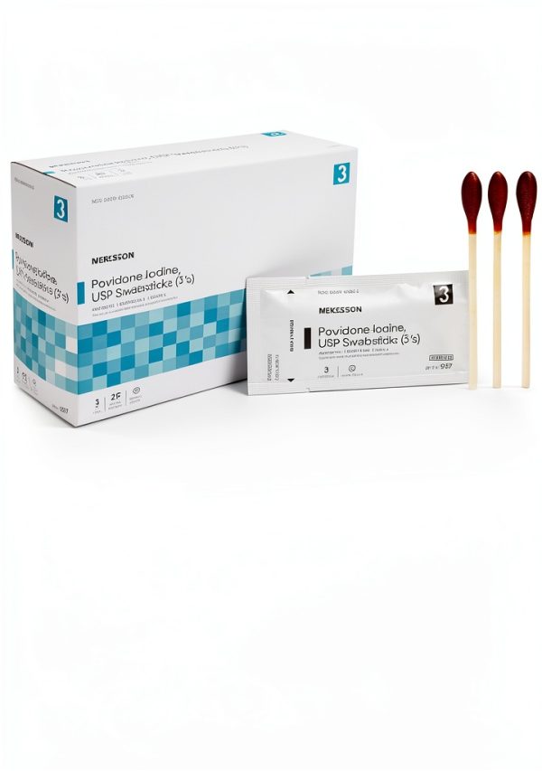Povidone Iodine Swab 10% Sterile Single Use McKesson Applicator-3