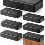 Galvanized Fence Post Caps 8pcs 2x4in Black Yaocom Steel Covers-0