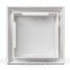QWORK Vinyl Fence Post Cap, 2 Pack 5" x 5" PVC Square Fence Post Top Cover, New England Pyramid Style, for Mailbox, Lamp Post, Deck, Dock, Piling Caps, White-1