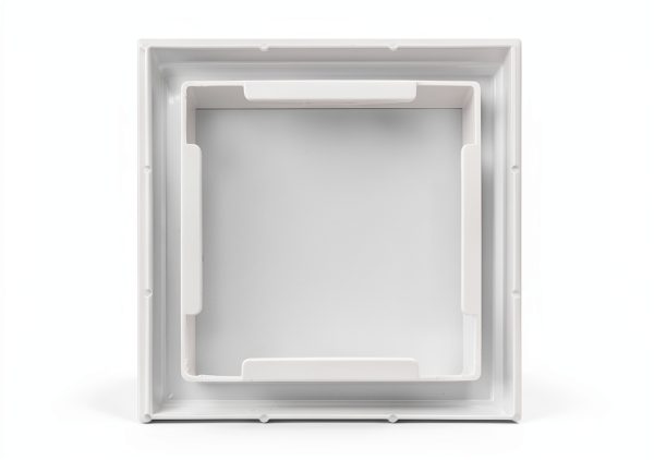 QWORK Vinyl Fence Post Cap, 2 Pack 5" x 5" PVC Square Fence Post Top Cover, New England Pyramid Style, for Mailbox, Lamp Post, Deck, Dock, Piling Caps, White-1