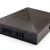 Nuvo Iron PCP02 3 1/2" Pyramid Post Cap, 3-1/2 x 3-1/2 inch, Black-0
