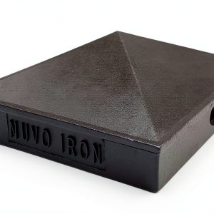 Nuvo Iron PCP02 3 1/2" Pyramid Post Cap, 3-1/2 x 3-1/2 inch, Black-0