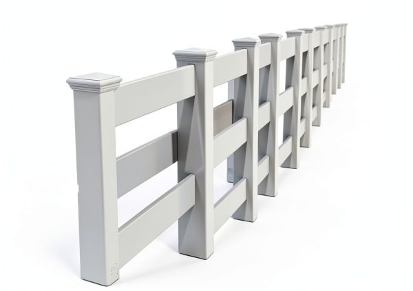 Sasylvia 2 Pcs 4 x 4 Inch Vinyl Fence Post Caps (Actual 4x4), White PVC England Style Cap Top Pyramid Square Waterproof UV Resistant Decorative Vinyl Fence Post Caps-4