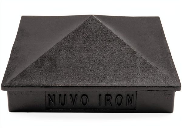 Nuvo Iron PCP02 3 1/2" Pyramid Post Cap, 3-1/2 x 3-1/2 inch, Black-5