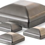 4 x 4 Galvanized Metal Post Decking Cap Covers MorningRo 4 Piece Set-0