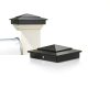 6-Pack Aluminium Pyramid Post Caps for 6" x 6" (Actual 5.5" x 5.5") Wood Post Cedar Fence Deck Corridors Mailbox Posts End, Waterproof Fence Post Cap Cover with Screws, Black-6