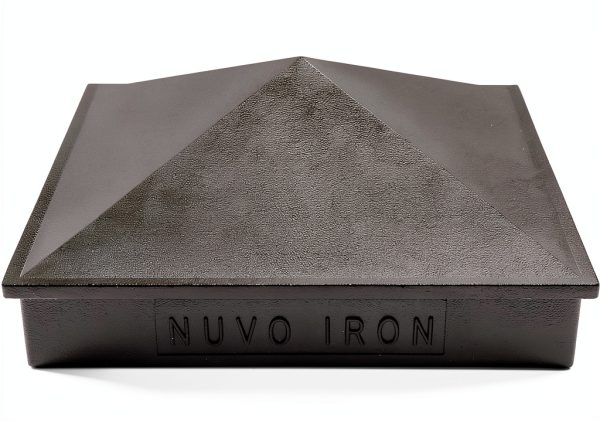 Nuvo Iron PCP02 3 1/2" Pyramid Post Cap, 3-1/2 x 3-1/2 inch, Black-2